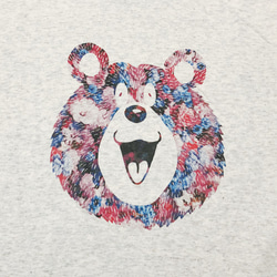 [1点限りサンプル品] flower bear(smile) T unisex XLサイズ 2枚目の画像