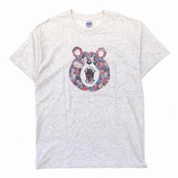 [1点限り]F BEAR ポケットT unisex Lサイズ 1枚目の画像