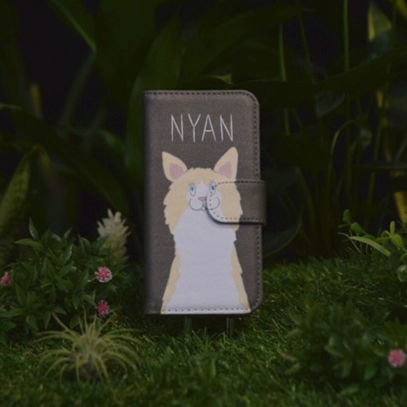 ＼SALE! ／ iPhone6/6S用ケース NYAN olive green 1枚目の画像