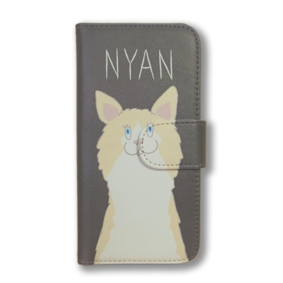 ＼SALE! ／ iPhone6/6S用ケース NYAN olive green 2枚目の画像