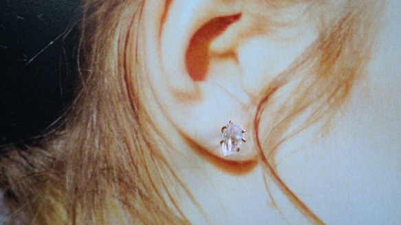 【K14gf】モルガナイトのピアス  片耳 8枚目の画像