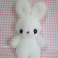 ふわふわぬいぐるみ☆うさぎちゃんS☆ホワイト ぬいぐるみ