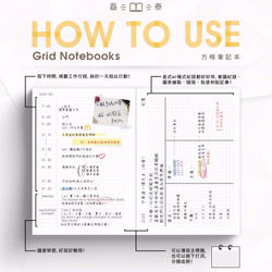 A5 經典方格筆記本。黑色 (介紙1.0 鋼筆適用紙) 第8張的照片