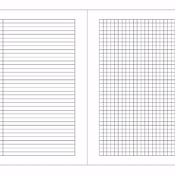 A5 /グリッドノート内ページ/ 20穴（紙に適した紙1.0ペン）（2エントリーグループ） 3枚目の画像
