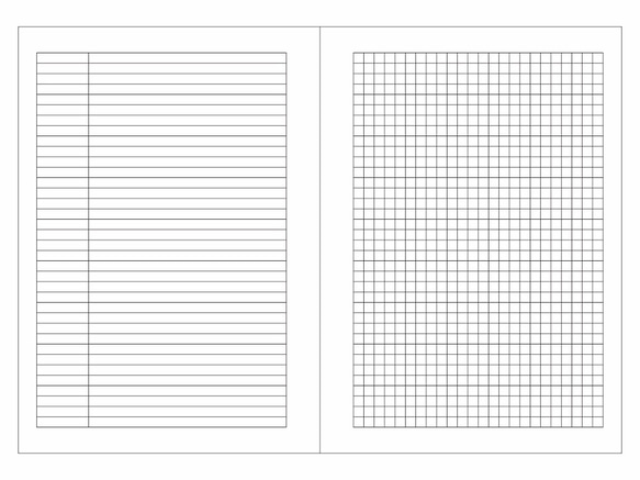 Book cover for softcover journal with classic graph notebook 8枚目の画像