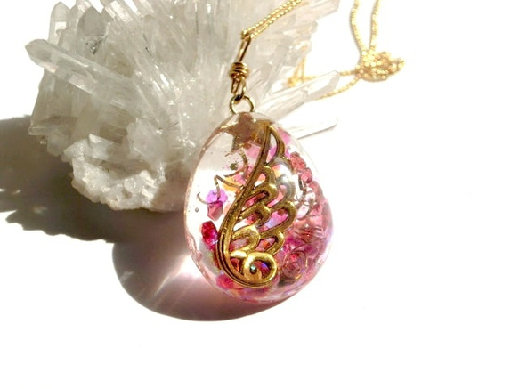 天使の翼 オルゴナイト ネックレス ネックレス・ペンダント 舞桜-mao  