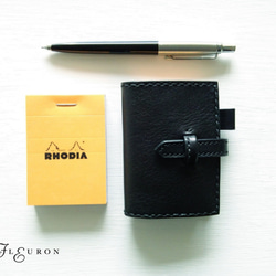 【Black】Leather cover for RHODIA　No.10 【production on order】 第1張的照片