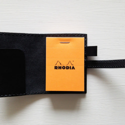 【Black】Leather cover for RHODIA　No.10 【production on order】 第2張的照片