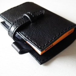 【Black】Leather cover for RHODIA　No.10 【production on order】 第4張的照片