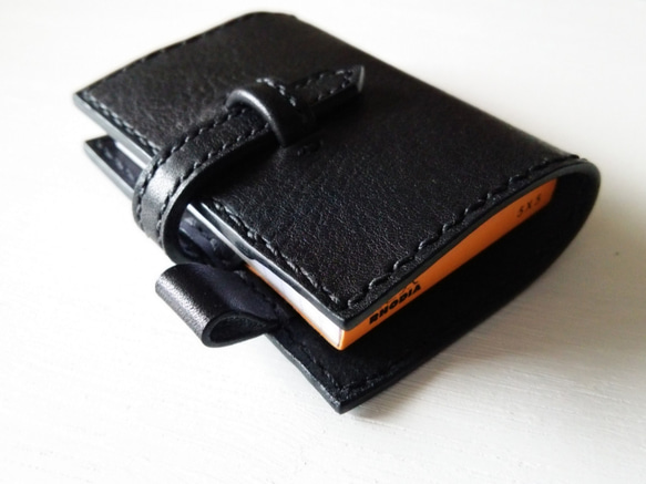 【Black】Leather cover for RHODIA　No.10 【production on order】 第4張的照片