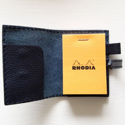 【Navy】Leather cover for RHODIA　No.10 【production on order】 第2張的照片