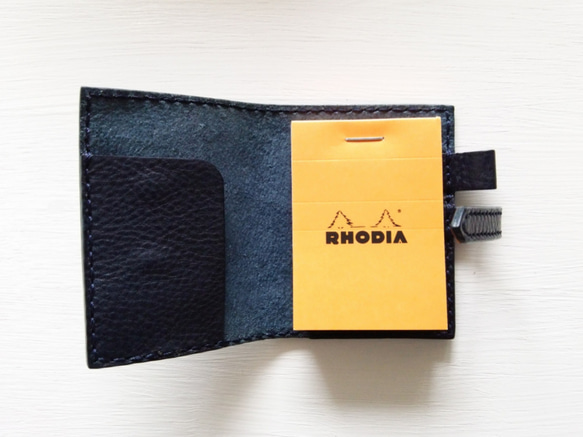 【Navy】Leather cover for RHODIA　No.10 【production on order】 第2張的照片