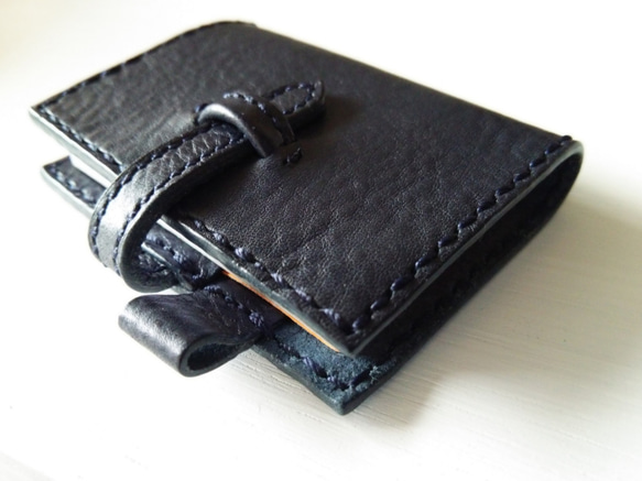 【Navy】Leather cover for RHODIA　No.10 【production on order】 第3張的照片