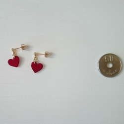 Small Heart Earrings（釘狀耳環）◆B Dye finish◆ 第2張的照片