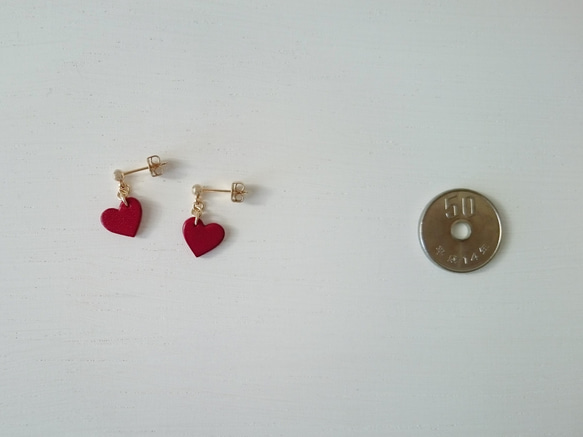 Small Heart Earrings（釘狀耳環）◆B Dye finish◆ 第2張的照片