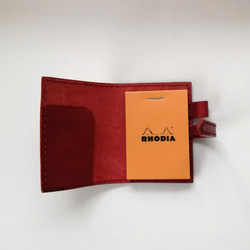 Leather cover for RHODIA No.10 Red【production on order】 第2張的照片
