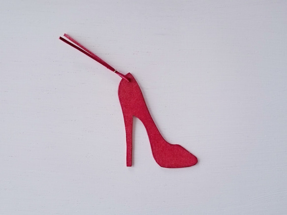 Bookmark of leather High heel【production on order】 第2張的照片