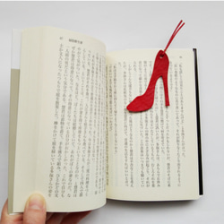 Bookmark of leather High heel【production on order】 第4張的照片