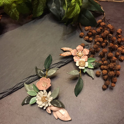 （冒牌老闆娘）花朵系列手作新娘飾品組（20191102） 第2張的照片