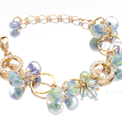 【2019（Creema limited）幸運包】珠寶2件套（Felicia套裝·淡藍色） 第6張的照片