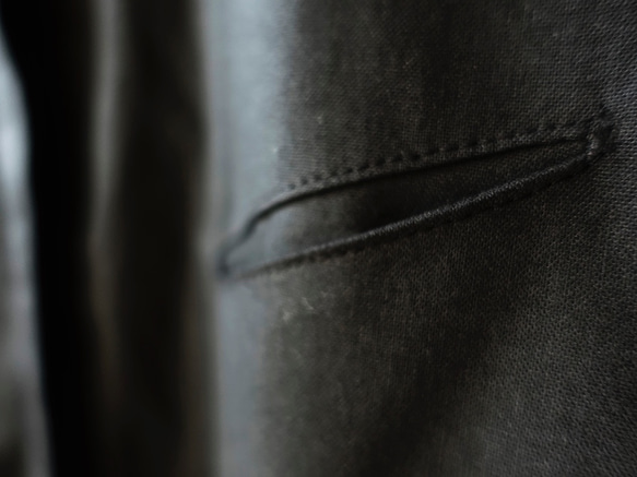 I . A . N Design 知了-立領黑色長襯衫 有機棉 Organic Cotton 第8張的照片