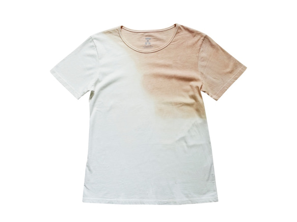 I . A . N Design 漸層肩染-天然茜草手工染T-Shirt-有機棉 Organic Cotton 第2張的照片
