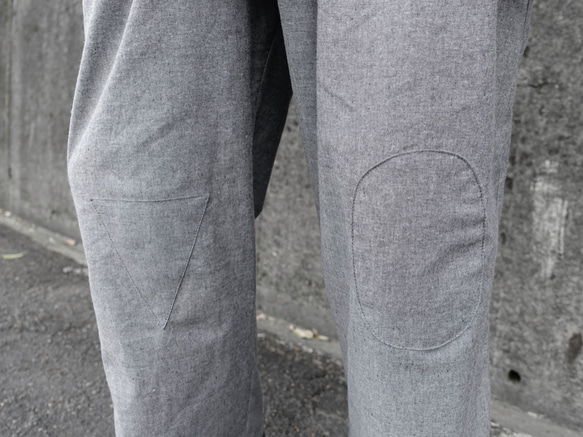I . A . N Design 一心二用-補丁寬褲 有機棉 Organic Cotton 第6張的照片