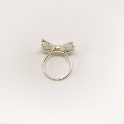 Lace Ribbon ring  レースのリボンの指輪　シルバー 4枚目の画像