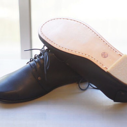 ハンドメイドシューズ  クスノキシューズ「栄町」 Color ブラック 2枚目の画像