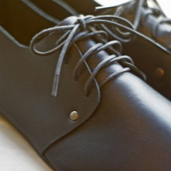 ハンドメイドシューズ  クスノキシューズ「栄町」 Color ブラック 3枚目の画像