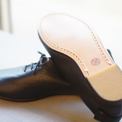 ハンドメイドシューズ  クスノキシューズ「北山」 Color ブラック 2枚目の画像