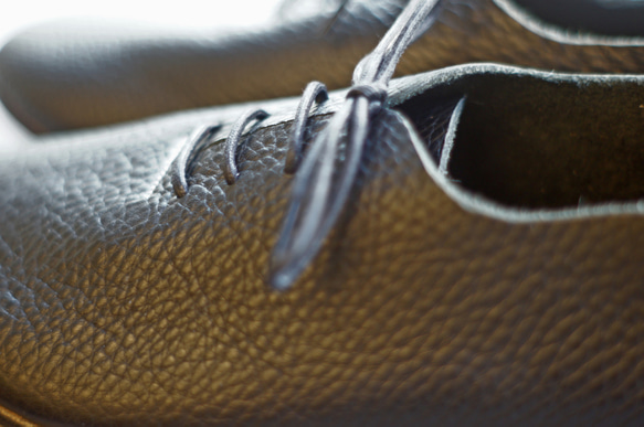 ハンドメイドシューズ  クスノキシューズ「北山」 Color ブラック 3枚目の画像