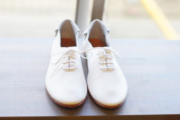 Handmade shoes 「Kitayama」White 第1張的照片