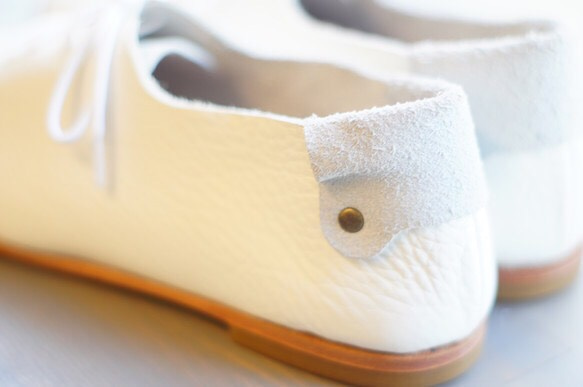 Handmade shoes 「Kitayama」White 第4張的照片