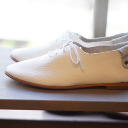 Handmade shoes 「Kitayama」White 第5張的照片
