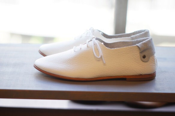 Handmade shoes 「Kitayama」White 第5張的照片
