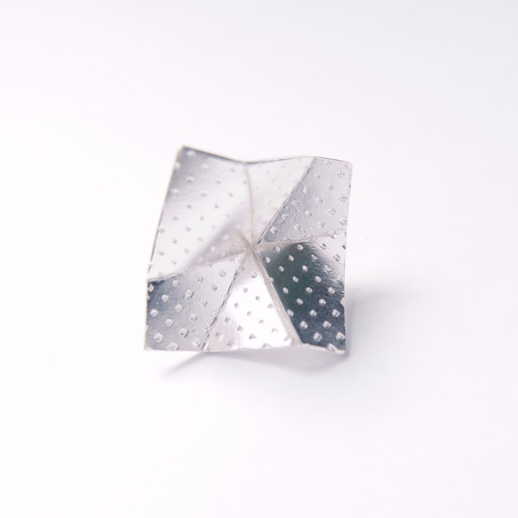 折學系列--方形925銀胸針 第1張的照片