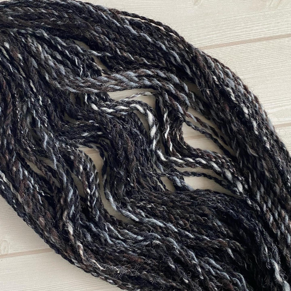 ×手紡ぎ糸(双糸)50g Ｓ50-24 3枚目の画像