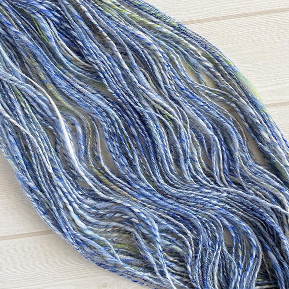 手紡ぎ糸(単糸)50g T50-125 3枚目の画像