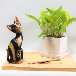 天然木花台・飾り台 KD-19 エンジュ斜め輪切り その他インテリア雑貨