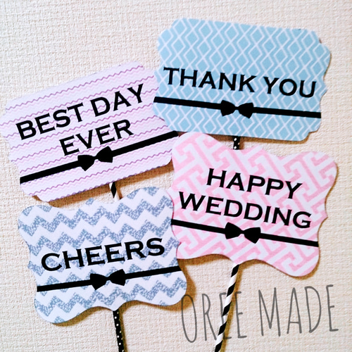 結婚式♡フォトプロップス12本セット☺︎︎✩