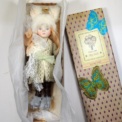 小さいお人形〈ホワイトラビット〉女の子　白うさぎ 7枚目の画像
