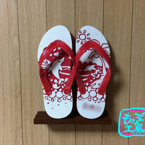 イルカと海とココナッツ島ぞうり サンダル もっぷ工房 通販｜Creema  