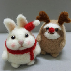 聖誕雪人兔擺飾（期間限定款，12月出貨預購中） 第3張的照片