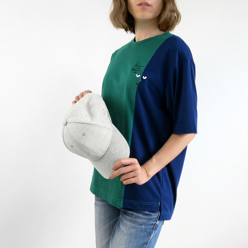 バイカラー スポーティー シンプルTシャツ カジュアル 2色 RODEO CROWNS WIDE BOWL | KANGOL バイカラーTシャツ (Tシャツ