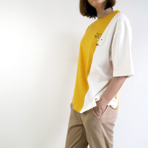Mr. T】バイカラーTシャツ② 選べる2色 Tシャツ SMILER 通販