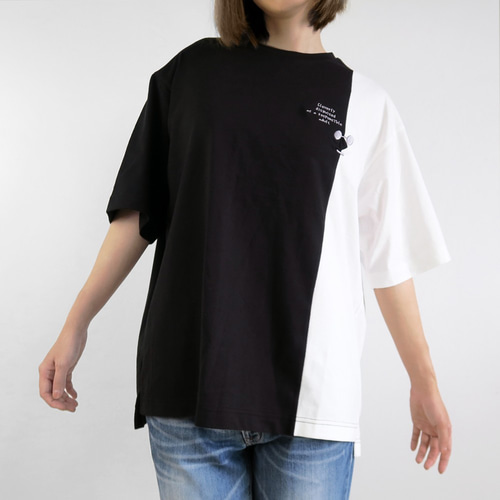 Mr. T】バイカラーTシャツ① 選べる3色 Tシャツ SMILER 通販