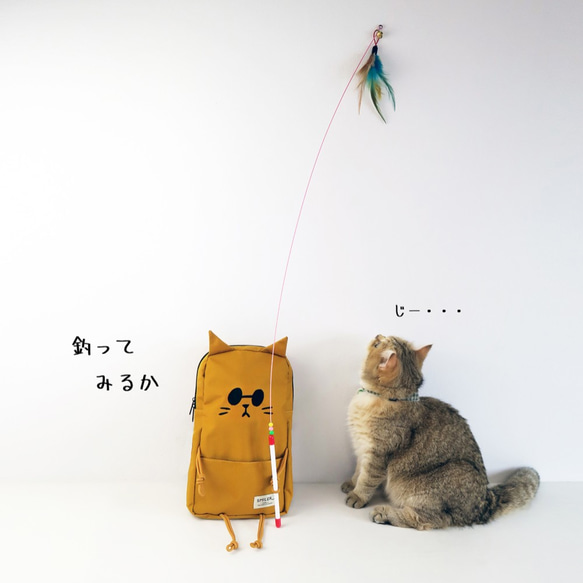 【CAT Buddy Bag - Yellow】男女兼用ボディバッグ 4枚目の画像