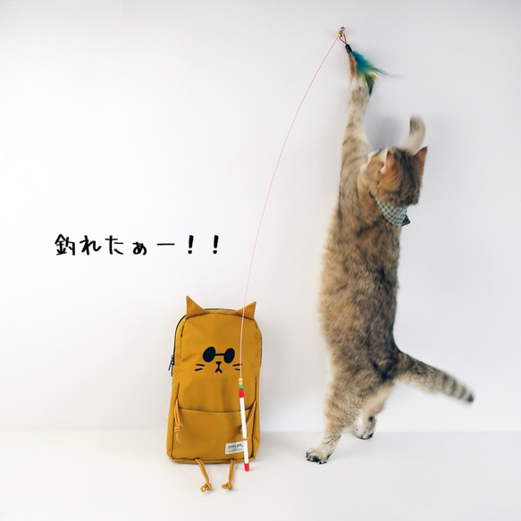 【CAT Buddy Bag - Yellow】男女兼用ボディバッグ 5枚目の画像