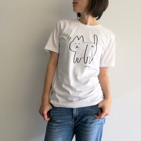 にゃんたま Tシャツ＜ホワイト＞ 3枚目の画像